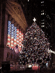 We've saved the best for today!  Top right picture you see the Christmas tree at the NYSE on Wall Street.  This has been a very difficult year for downtown New York City, it seems very fitting that they have the prettiest tree in town!