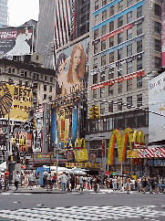 Bottom right you see Broadway in Times Square.  This is the most nonstop area of the city and it will surely be very busy in the coming days getting ready for the big New Year's Eve celebration in Times Square.