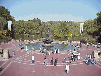 Bottom right picture you see Bethesda Terrance and the fountain.  This is a favorite gathering spot in Central Park. In the spring many wedding couples come here to have their pictures taken.