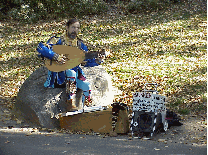 When we say Central Park has everything we mean everything... even a  Busker pictured to the center right.