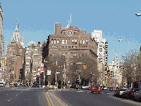 Center right picture you see Cooper Union in the center of the street with the Empire State Building to the left.  To the far distant right you see the Chrysler Building.