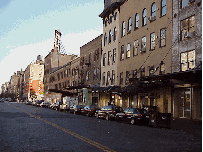 Center right photo you see a long shot of West 14th Street.  This is the new in area of the city now known for big rent.