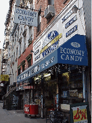 Center right picture you see Economy Candy at 108 Rivington Street.  This family business has been around since 1937.  Economy Candy is filled from wall to wall with wonderful hand dipped chocolates, spices and candies.  Their prices are GREAT!