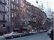 Center right photo you see an example of some of the brownstones of the Upper West Side.