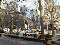 Bottom right picture was taken on the northeastern corner of Bryant Park.  You can see the chairs that will soon be full when the park comes alive soon in the spring.