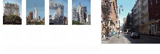 New York City Screensavers  New York City Attack Photos  New York City Advertising  New York City Hotels  The cast iron buildings of Soho are one of the most outstanding features of this area.  Top right picture you see some of the cast iron buildings on a cobblestone street of Soho.