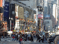 Center right picture you see MTV in Times Square.  You might walk by here and see your favorite artist being interviewed right on the street.