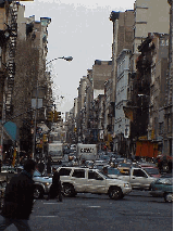 Center right picture you see Canal Street and Broadway.  Traffic is always busy, so it's better to take the subway to Chinatown.