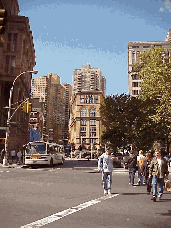 Once you pass Astor Place you are entering the East Village. Top right picture you see a distant shot of Astor Place. To the far left is Cooper Union, the city's first free educational institute, which opened in 1859.