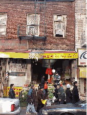 Top right you see one of the many Chinese markets. It's worth a trip to Chinatown just to look at the food!  You can food shop here then go home and try your hand at Chinese cooking. Click here to check out Dr. Delicious's recipe for Chinese noodle soup.