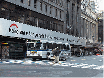 Center right picture you see a sign on 42nd Street near Grand Central Station.  In case you don't want to zoom in the signs says Make sure the people in your wallet aren't all presidents.  President's Day is over, back to a little political humor.