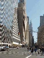 Bottom right picture you see 42nd Street beside Bryant Park with the Chrysler Building in the distance.