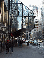 Top right photo you see East 42nd Street and the Grand Hyatt Hotel.  Next door is Grand Central Station.