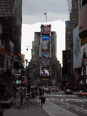 Top right you see Times Square and Broadway. This is prime star spotting territory.  Sometimes you'll see the stars of Broadway shows going into the theaters before the shows. They are usually dressed in casual attire and most of them are happy to stop.