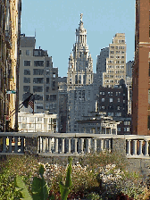 Top right picture you see the Municipal Building as seen from a garden in Battery Park.