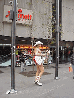 Not everyone's a star on Broadway but some people are getting their share of attention!  Top right picture you see the Marriott Marquis Hotel on Broadway and the Naked Cowboy strutting his stuff. (We just can't resist showing you this guy again.)