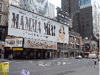 Center right picture you see the new hit on Broadway,  Mamma Mia!