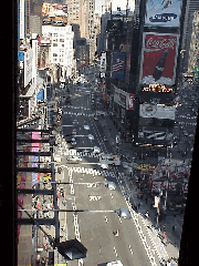 Of course, one of the most famous areas of the West Side is Times Square.  Top right you see a picture of Broadway in Times Square.  This place is non-stop excitement.