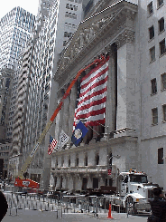 Center right picture you see the New York Stock Exchange. This photo was taken on a quiet Sunday.