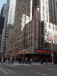 Top right picture you see Radio City Music Hall on 6th Avenue.  This is truly one of the most famous places in NYC.  If you walk around the corner to Fifth Avenue you'll be at Rockefeller Center.