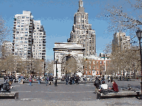 Top right photo you see a distant shot of Washington Square Park.  There's nothing more entertaining than a nice afternoon around the arches. You'll being smiling and saying only in New York.