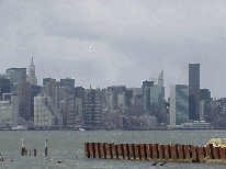 Bottom right picture you see another shot of the skyline of New York City as seen from Williamsburg, Brooklyn.