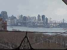 Bottom right picture you see another skyline view of the city as seen from the Williamsburg Bridge.  That's the East Side of Manhattan in the distance.