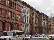 Center right picture you see pretty row houses in Harlem.  Today Harlem is one of the top attractions for tourists.  There's a lot to do in Harlem and the area has some of the most interesting and beautiful architecture in the city.