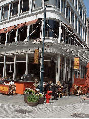 Top right picture you see a pretty restaurant on Fulton Street.  It's a great way to spend an entire day, shopping on Pier 17 and dining at one of the great restaurants.