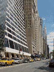 Center right picture you see 42nd Street across from Bryant Park.  To the left you see the curve of the W.R. Grace Building.  In the distance you see the Chrysler Building.  The architectural styles of this city are so beautiful and varied.