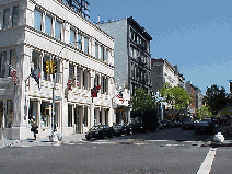 Center right photo you see the recently opened Tommy Hilfiger Store on West Broadway.