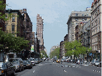 Center right picture you see Columbus Avenue on the Upper West Side.  Columbus Avenue is lined with trendy stores, restaurants and up the street in the far distance is the American Museum of Natural History.