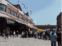 Center right picture you see South Street Seaport.  NYC is a port city. We have great restaurants located along our beautiful waterfronts.