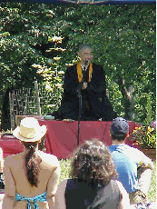 Recently New Yorkers gathered on the Great Hill in Central Park for a day of music, poetry, contemplative exercise and an introduction in meditation.  Top right picture you see New Yorkers sampling a variety of Buddhist traditions hosted by Tricycle.