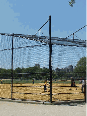 Center right picture you see some little folks with too much energy for meditation.  A softball game brings out parents and spectators.