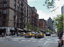 Bottom right picture you see another shot of Columbus Avenue.  ABC studios are located here and it's close to Lincoln Center for the Performing Arts.