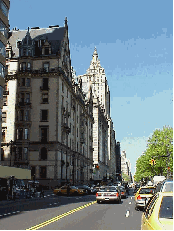 Top right picture you see the Dakota at 55 Central Park West. The Dakota is also where John Lennon lived.  This is a cool place to start your day because when you walk across the street, you're in Central Park and Strawberry Fields.