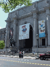 Of course finding entertainment and some educational opportunities in air conditioning is always a wise choice.  Top right picture you see the American Museum of Natural History located at Central Park West between 77th and 81 Streets.