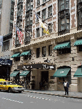 Top right photo you see the entrance to the Algonquin hotel at 59 West 44th Street. This is near the Theater District and the wonderful Broadway plays. Don't forget to book your discount hotel reservations on Readio.