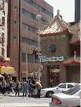 Top right picture you see a building in Chinatown.  There's not only a lot of American history in NYC, you'll find the culture of many other countries represented here.