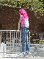 Hairstyles, past, present and future?  We're on the fence with this one.  Top right photo you see a lady with bright red hair.  This isn't a new style, it's been around for over 10 years now, but it still draws attention.