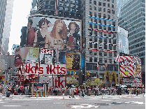 Center right picture you see Broadway and the TDF ticket stand.  You also see the long line of people waiting to purchase Broadway show tickets.  It's worth the wait and you won't get bored. Remember this is the crossroads of the world.