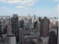 Top right picture you see the skyline of the East Side of NYC as seen from a rooftop near 53rd Street in midtown.