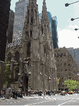 Top right photo you see St. Patrick's Cathedral on Fifth Avenue.