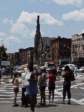 Bottom right picture you see a pretty church on a street in Harlem.  After church on Sundays the restaurants are filled with well dressed men, ladies in hats, and children in their Sunday best.