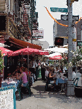 Top right picture you see Mulberry Street in Little Italy.  New York City has some of the best restaurants in the world.