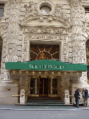 If you really want to experience the best of NYC stay at one of the elegant hotels.  Top right photo you see the Peninsula Hotel on Fifth Avenue.