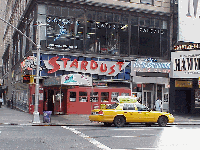 Center right photo you see the Stardust Diner and Theater on Broadway.  From sun up to stardust...Times Square is turned on!