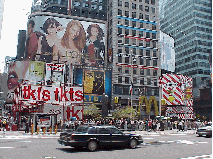 Bottom right picture you see some of the billboards in Times Square.  You have to do everything you can to get noticed here!