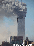 1 Twin Tower left burning